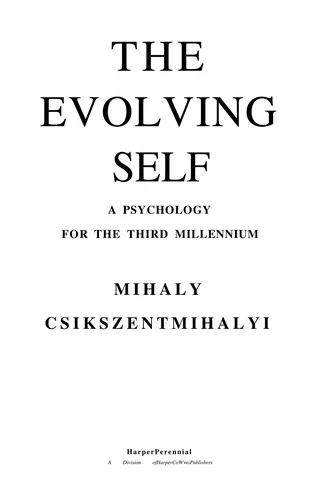 The Evolving Self book cover